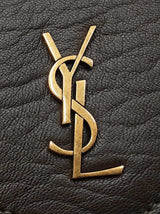 Yves Saint Laurent Cassandre Pouch Shoulder Bag In Grained Lambskin Fw0926wrxdu