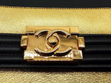 Chanel Paris- New York North South Boy Flap Blue Gold Crossbody Bag Do0925lcxzde