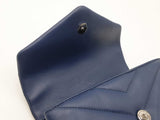 Yves Saint Laurent Loulou Toy Bag In Quilted Denim Blue Leather Fw0926wrxdu
