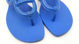 Hermès Egerie Chaine D'ancre Sandals In Blue Tpu Rubber Size 7.5 Fw1026ozxdu
