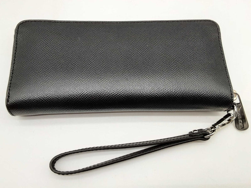 Michael Kors 32f4sjt3l Jet Set Continental Black Leather Wallet Do0924wxde