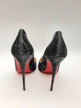 Christian Louboutin Kate 120 Tissu Etincelle Silver Heels Size Eu 41 Do0624lorde