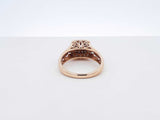 Keepsake 0.48 Cttw Diamond & 10k Gold Halo Ring 5.4 Grams Size 8.5 Fw0725orxdu