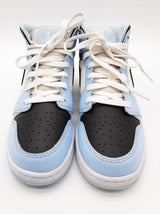 Nike 555112-401 Air Jordan 1 Mid Ice Blue White Shoes Size Us 6y Do0426ixde