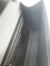 Yves Saint Laurent Envelope Triquilt Black Leather Shoulder Bag Eb1125cxzde