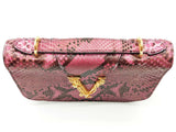 Versace Purple Snakeskin Virtus Shoulder Bag Sd0626pzxde