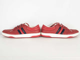 Gucci Ronnie Red Pebbled Leather Low Top Sneakers Size 8.5 Sd1025lwzde