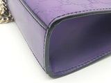 Gucci Purple Guccissima Leather Emily Chain Shoulder Bag Eb0326wxzsa