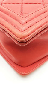Chanel Boy Bag Red Quilted Double Stitch Sd0925oozxdu