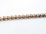 0.58 Cttw Diamond & 10k Yellow Gold Tennis Bracelet 10 Grams 7 Inch Fw1124cxzdu