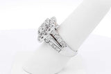 3.01cttw Diamond Ring In 10k White Gold 8.5 Grams Size 7 Eb1125irxsa