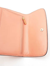 Coach Peach Crocodile Embossed Snap Wallet Sd0426ordu