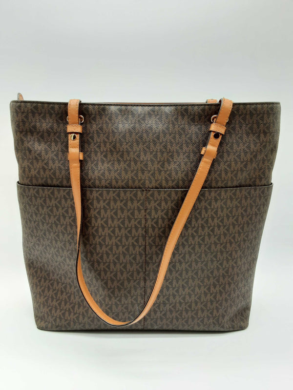 Michael Kors Bedford Brown Logo Tote Bag Do0524crde