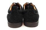 Christian Louboutin  Black Glitter Louis Junior Spikes Size 43 Eb0326lorde