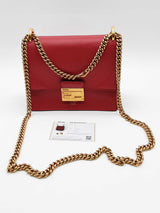 Fendi Kan U Red Leather Shoulder Bag Eb1125rxzde