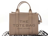 Marc Jacobs The Medium Tote Bag In Gray Pebbled Leather Fw1026lcrdu
