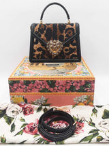 Dolce & Gabbana Devotion Leopard Print Top Handle Bag Eb1125ixzdu