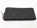Louis Vuitton Black Empriente Monogram Embossed Leather Zippy Wallet Do0726wxzde