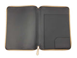 Fendi Essentials & Document Pouch In Dark Honey Vitello King Leather Fw00626crdu
