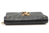 Louis Vuitton Black Leather Wave Long Wallet Eb1125oprdu