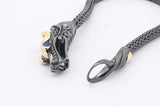 John Hardy Legends Naga Dragon Sterling Silver & 18k Bracelet 19.5g Eb1125ixzsa