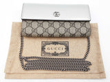 Gucci Metallic Calfskin Gg Supreme Petite Marmont Wallet Chain Bag Sd0926orzdu
