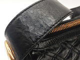 Marc Jacobs Ursula Black Quilted Patent Leather Hobo Bag Do0925rxde