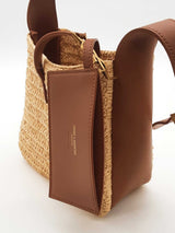 Yves Saint Laurent Mini Raffia & Leather Shoulder Bag Eb0126lxxzde