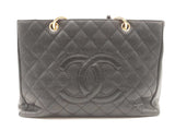Chanel Black Quilted Caviar Grand Shopper Tote Bag Sd0825wozxsa