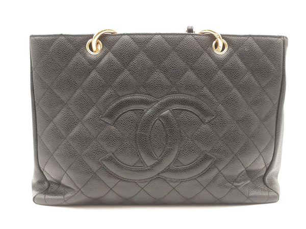 Chanel Black Quilted Caviar Grand Shopper Tote Bag Sd0825wozxsa