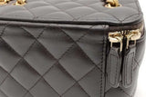 Chanel Dark Brown Quilted Lambskin Pillow Crush Vanity Case Eb1026olxzsa