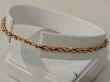 Rope Bracelet Yellow Gold 14k 6.9 Grams 8 Inch Vc0526przmia