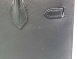 Hermes Birkin 25 Noir Black Epsom Gold Hardware Handbag Do0325olzxzde