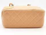 Chanel Mini Cambon Lambskin Beige / Tan Handbag Aa0826rrzsa
