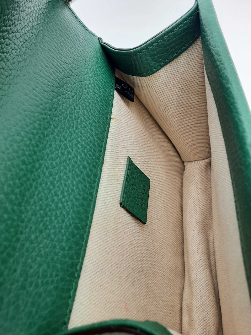 Gucci Green Leather Dionysus Shoulder Bag Eb1224sxzsa