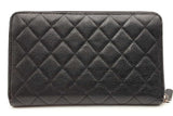 Chanel Quilted Caviar Zip Around Organizer Wallet Eb0926orxsa