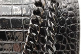 Yves Saint Laurent Crocodile Embossed Leather Sunset Shoulder Bag Eb0926irxsa