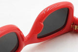 Ray-ban Rb 4940 Red Wayfarer Puffer Sunglasses Eb1125ixdu