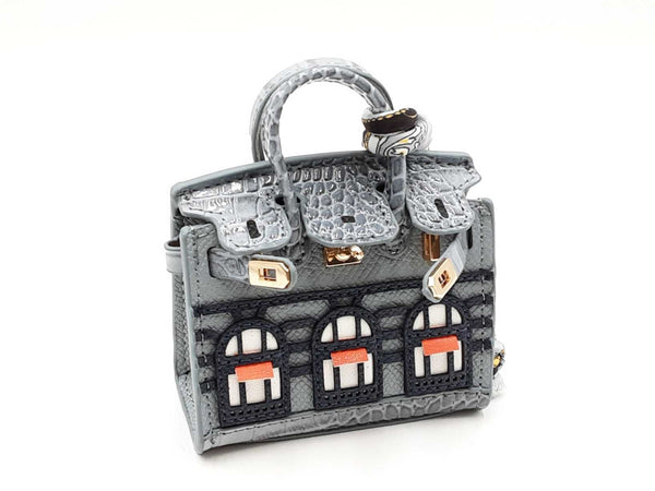 Mini Boutique Bag Charm In Gray Fw0725edu