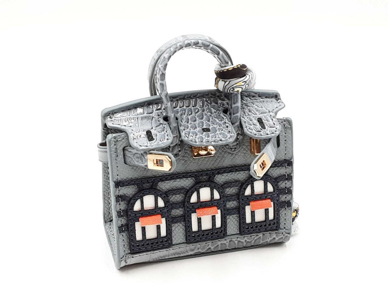 Mini Boutique Bag Charm In Gray Fw0725edu