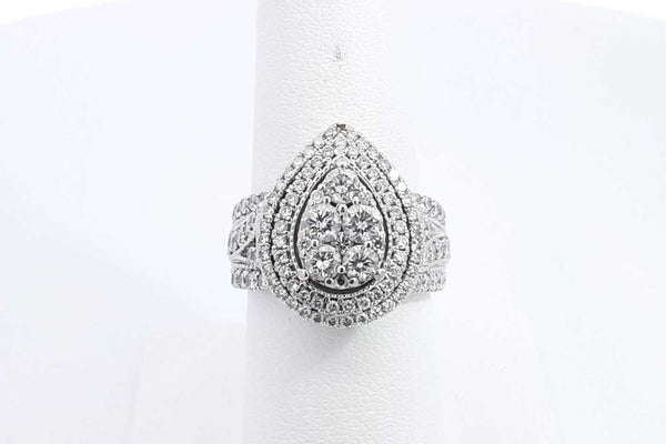 Diamond Ring In 14k White Gold 8.8 Grams Size 7.25 Eb1024woxsa