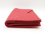 Bottega Veneta Red Ostrich Leather Piano Clutch Sd1025lczxde