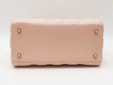 Christian Dior Medium Lady Dior Bag In Cannage-quilted Lambskin Fw0926lixzdu