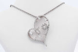 0.25ctw Diamond Pendant Necklace In 14k White Gold 7.4 Grams 20 Inch Eb0525lcrdu