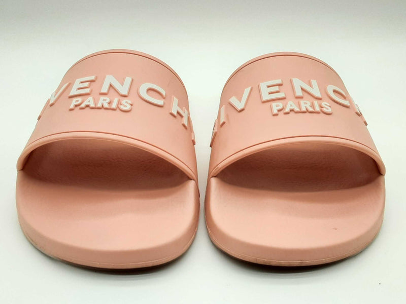 Givenchy Logo Pink Pool Rubber Slides Size Eu 38 Do0125lxzde