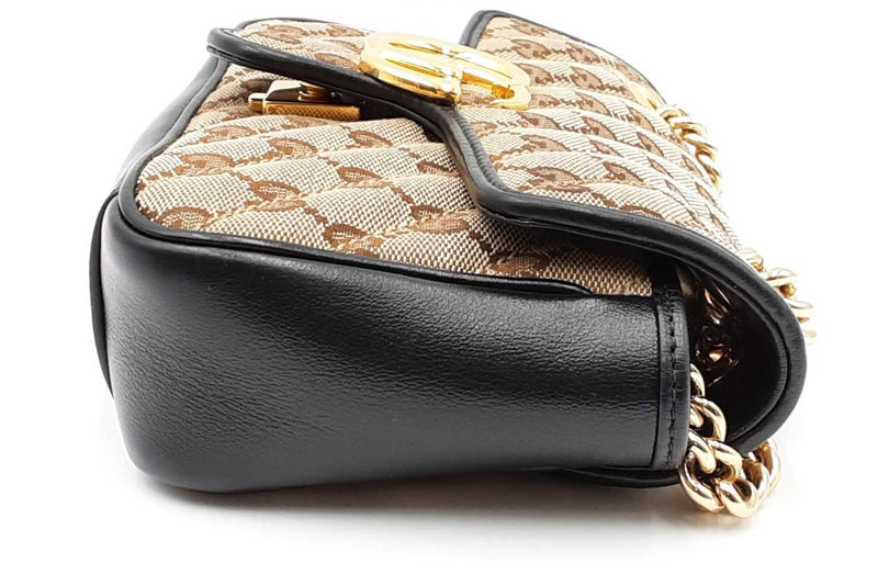 Gucci Monogram Canvas Marmont Shoulder Bag Eb1024pxzdu