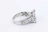 2.2ctw Diamond Ring In 14k White Gold 8.5 Grams Size 8 Eb1125sxzdu