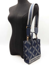 Michael Kors Extra Small Gigi Tote Bag In Logo Jacquard Fw0726wrdu