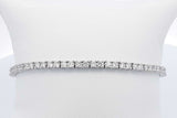 Approx. 3.9ctw Lab Grown Diamond Tennis Bracelet Sterling Silver 7.1g Eb1124wixdu