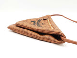 Mcm Himmell Triangle Pouch In Cognac Lauretos Coated Canvas Fw0725crdu